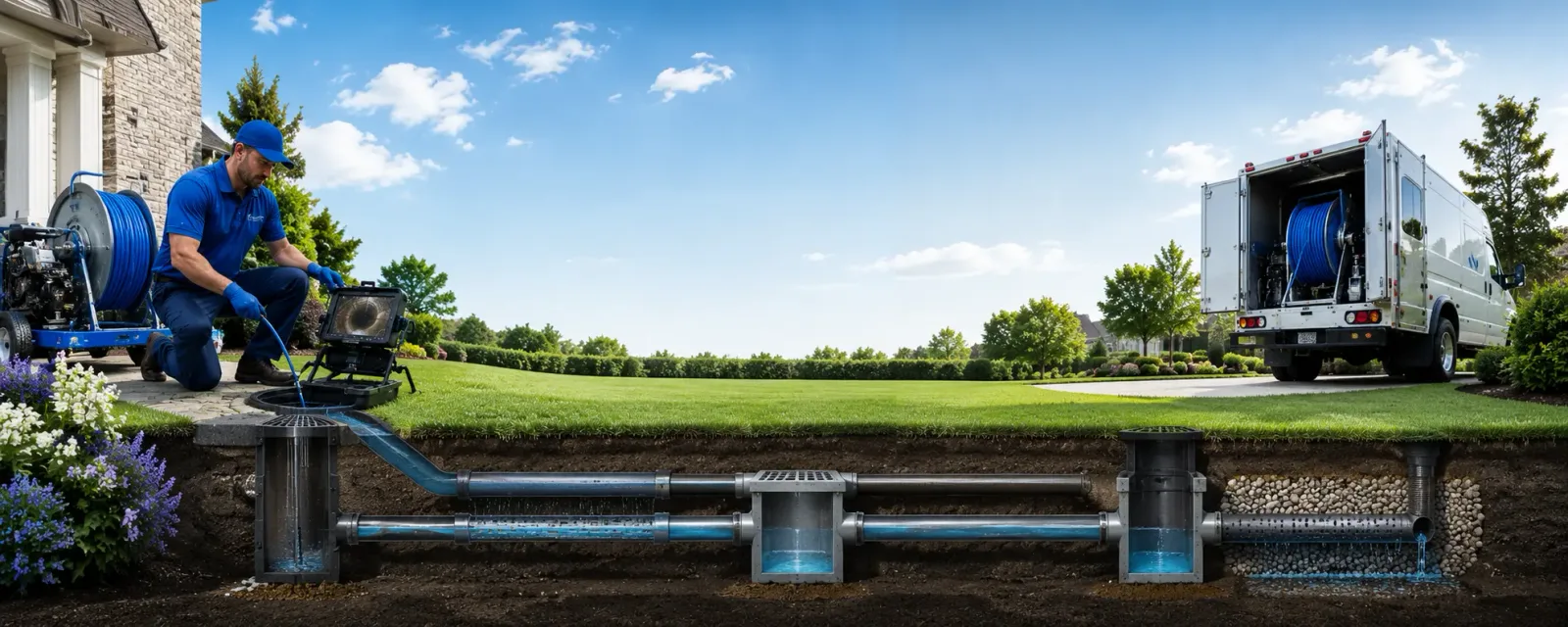 Outdoor drain cleaning information for Olpe, KS